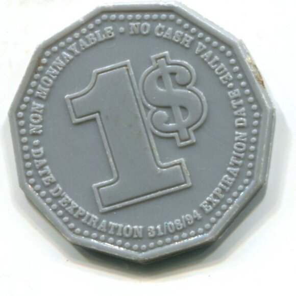 1994 Canada Humpty Dumpty Chips $1 Bonus Plastic Token (b384-1) - Picture 2 of 2